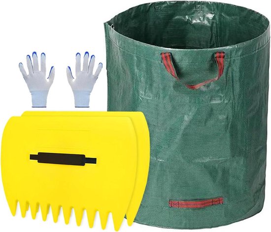 Bladschop Klauwen - Grijptang Tuinafval - Tuinafval Verzamelen - Scheurvast Materiaal - 500 L Inhoud - Geel