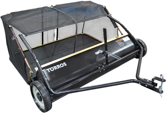 Bladveger 122 cm getrokken type met bak 413 liter Torros GV040 van Merkloos	