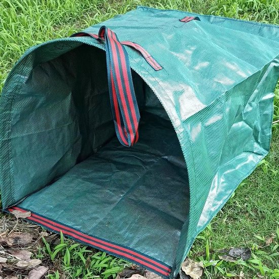 Bladverzamelzak van 57 gallon (ca. 200 liter) – Herbruikbare tuinzak in stoffer-en-blikstijl, robuust bladverzamelgereedschap, opvouwbare zak voor gazon en bladeren