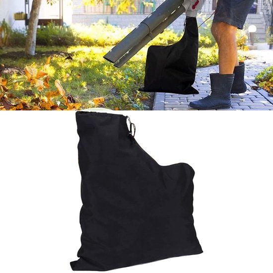 Bladzuigerzak - Opbergtas voor Bladblazer - Bladblazer vacuümzak - Bladorganizerzakken - Bladopvangzak - Tuinbladopvangzak - 420D Oxford-stof - 44*60cm - Zwart - Rits en trekkoord - Waterdicht van Merkloos	