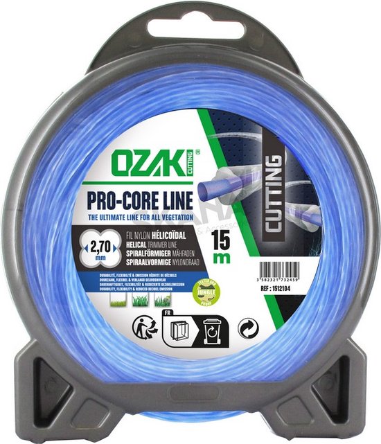 Blister nylon maaidraad premium Ozaki Lengte :15 m, Ø: 2,70mm van Ozaki