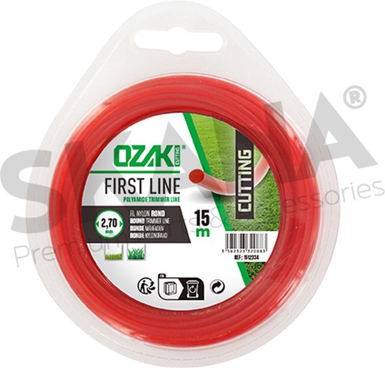 Blister ronde nylondraad OZAKI - Lengte: 15 m, Ø: 2,70 mm van Ozaki