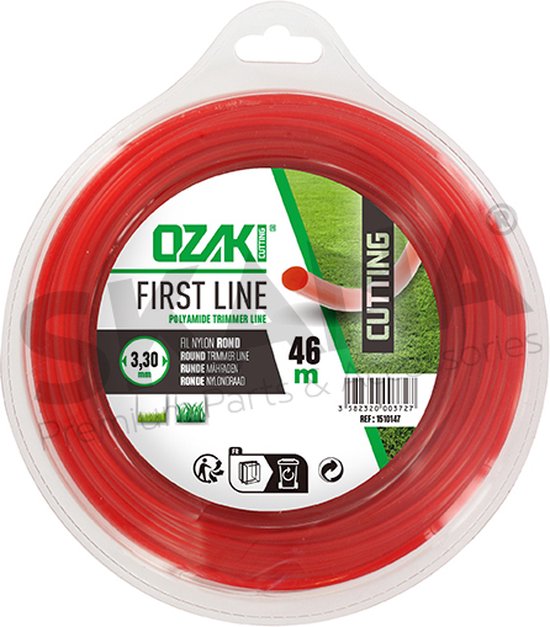 Blister ronde nylondraad OZAKI - Lengte: 46 m, Ø: 3,30mm van Ozaki