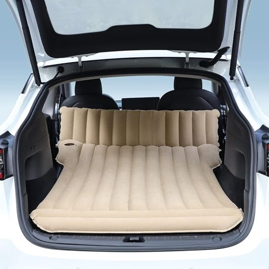 Blithe- Auto Luchtbed - Auto Matras - Met 12V Elektrische Pomp - Opvouwbaar - Reis luchtbed - 120x150x35 van Blithe