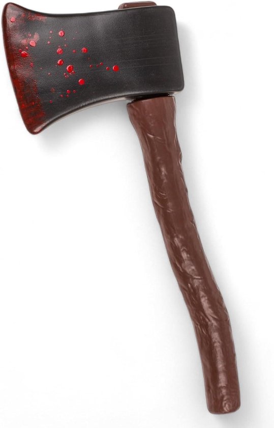 Bloedige bijl 40 x 16 cm - Halloween griezelig rekwisiet - Kunststof horrordecoratie met handige grip van Merkloos	