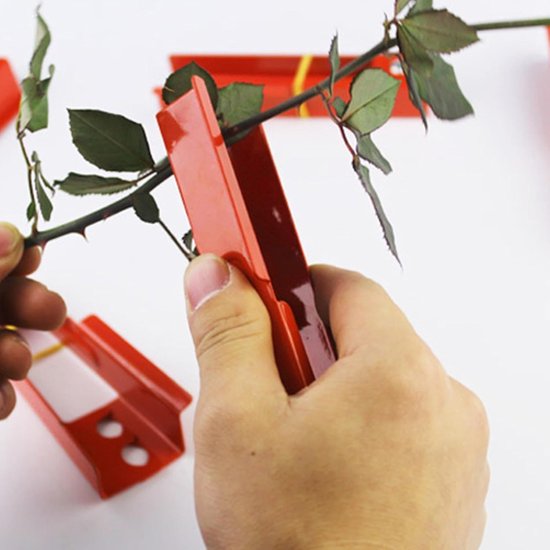 Bloem Doornstripper - Rozen Snoeischaar - Bloemen Schikken - Snelle Doornverwijdering - 1 stuk - Rood