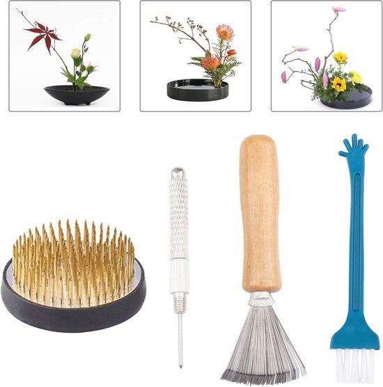 Bloem Kikker Set - 4 Stks Ikebana Gereedschap voor Bloemenarrangement van Merkloos	