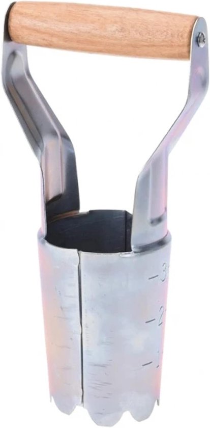 Bloembollenplanter - Plantenhulp - Buiten Tuinieren - Ergonomisch Houten Handvat - 11 x 22.5 cm