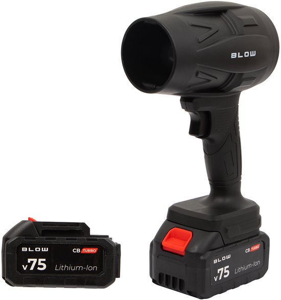 BLOW 21V CB TURBO accu bladblazer, 130.000 omwentelingen, 2,4 Ah, koffer van blow