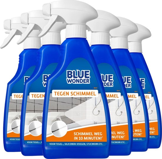 Blue Wonder Tegen Schimmel - 6 x 500 ml - Voordeelverpakking