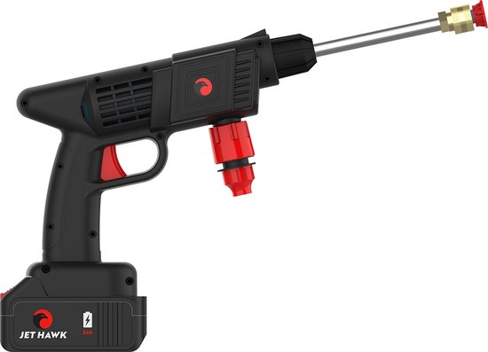 BluMill Hogedruk spuit - Draadloze Hogedrukreiniger - Inclusief Accu en Draagkoffer - 6-in-1 opzetstuk van BluMill