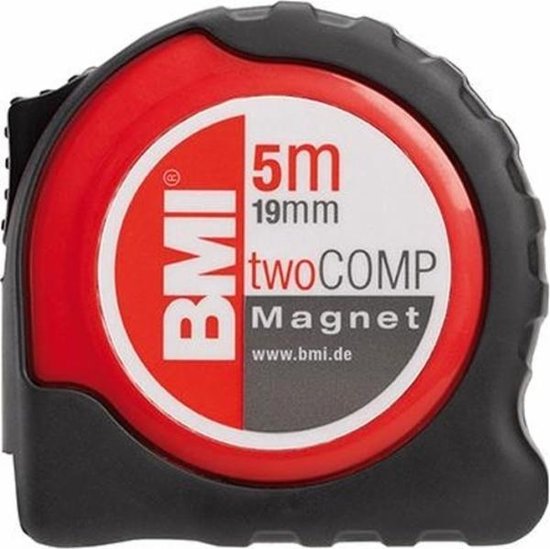 BMI Rolbandmaat 10m TwoComp magnetisch van BMI