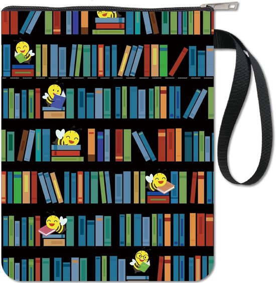 Boekenplanken Boekenhoes Bijen Protector Boekhoezen voor Paperbacks - Wasbare Stof Doek Boek Cover met Rits - Extra Mouwzak voor Boekliefhebbers Klasgenoot Vriend Geschenken van Merkloos	
