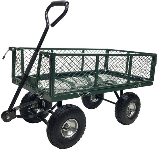 Bolderkar luchtbanden - tuinwagen- tuinkar - bolderwagen - 350 kg belastbaar van Merkloos	