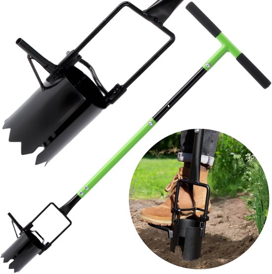 Bollenplanter met lange steel, Bloembollenplanter, voor Moeiteloos Planten, Tuingereedschap 108/98,5x39,5 cm van Merkloos	