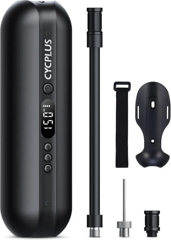 Bolmans - Luchtcompressor - 150PSI - Fietspompen - Draagbaar - Smart Inflator - Ideaal voor Auto, Fiets, MTB en Ballen - Zwart van Bolmans