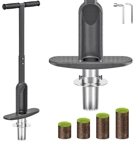 Bolvormige Plantenbak en Boltransplantator - Verstelbare Diepte tot 15 cm van Merkloos	