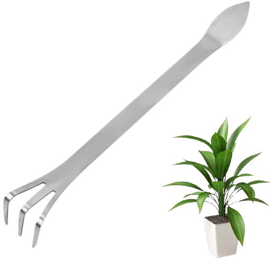 Bonsai-harkschop met 3 zinken en ergonomische grip