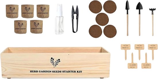 Bonsai Starters Kit -Geen zaden bevatten– Bonsai Schaar – Bonsai Gereedschap – Bonsai Zaden – Bonsai Kit – Bonsai Boompje - Kweekset Cadeau - Bonsai Verzorgingsset van Merkloos	