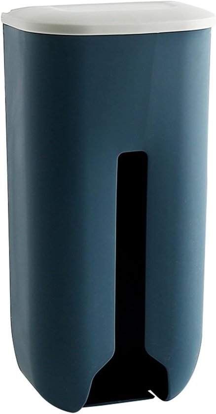 Boodschappentasdispenser - Eenvoudige Installatie - Plastic Zakhouder voor Handig Opbergen en Sorteren van Tassen - Donkerblauw - Ideaal voor Thuisgebruik van Merkloos	