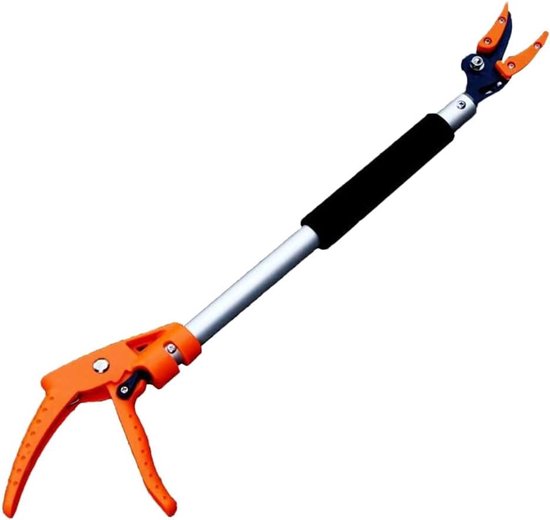 Boom Snoeischaar - Takken Knip - Fruit Plukken - Lange Reikwijdte - 60 cm - Grijs