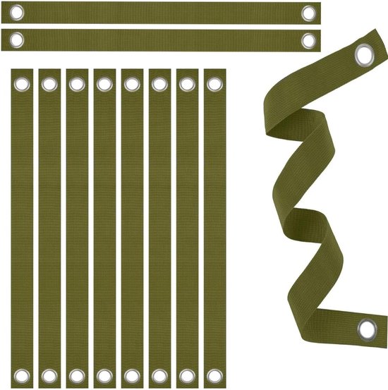 Boombanden voor in de tuin, 10 stuks, boombanden met ogen, boomondersteuningsbanden, plantenstandaards, boombevestigingstape van Merkloos	