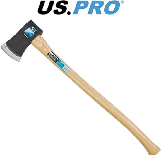 Boombijl / Handbijl / Hak bijl (2700 gram) met 90 cm lange hickory steel van Blewmont