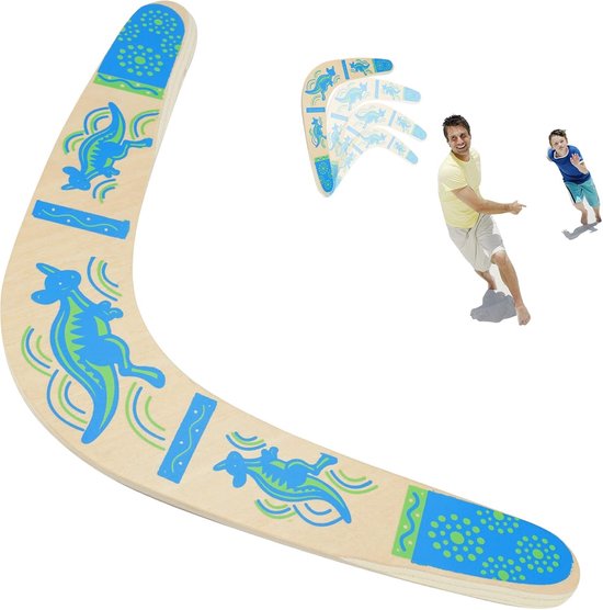 Boomerang V Shaped Outdoor - Boomerang voor kinderen - Vliegende boomerang voor beginners - Houten speelgoed - Cadeaus voor buitensporten en buitenspellen voor kinderen en volwassenen van Merkloos	