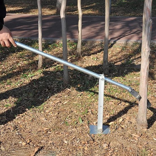 Boomstronk en paaltrekker - Wortelverwijderaar Grijper - Tuinonderhoud Klaren - Verstelbare Klemmaten - 100 cm Stang - Zwart