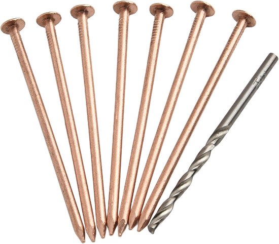 Boomstronk Verwijderaar - Wortel Doder - Stronken Verwerken - Pure Koperen Spijkers - 105 cm - Koperkleurig