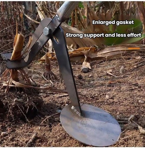 Boomstronkverwijderaar - Worteltrekker Paaltrekker - Efficiënt Wortels Verwijderen - Ergonomisch Staand Ontwerp - 0-18cm Opening - Zilver