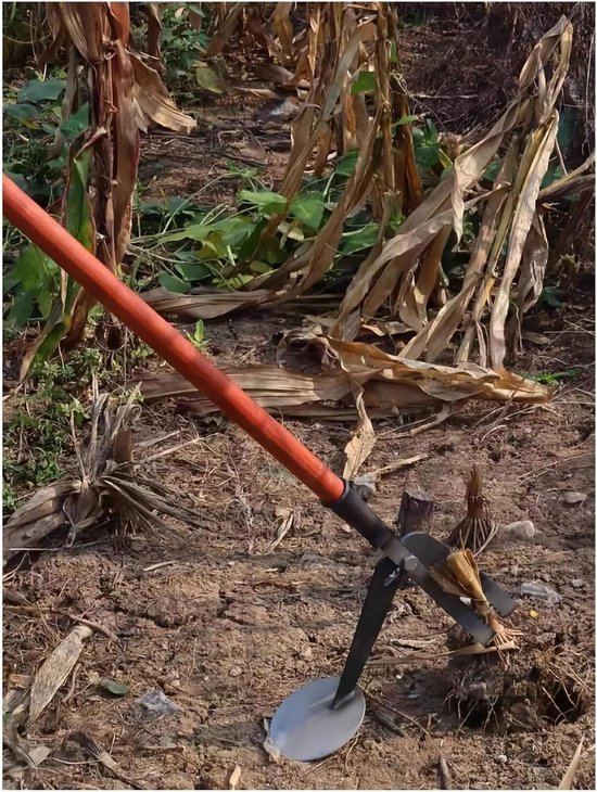 Boomstronkverwijderaar - Worteltrekker - Tuinonderhoud - Staande bediening - 120 cm handgreep - Zilver