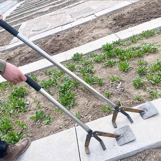 Boomworteltrekker - Wortelverwijderaar - Tuinonderhoud - Verstelbare klemmen - 92 cm - Zwart van Merkloos	