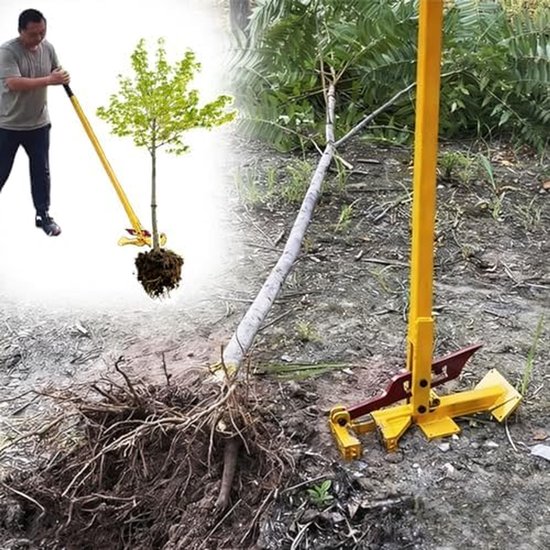 Boomzaailingtrekker - Paalverwijderaar Gereedschap - Stronken Verwijderen - Hefboom Bespaart Inspanning - 138 cm - Zwart