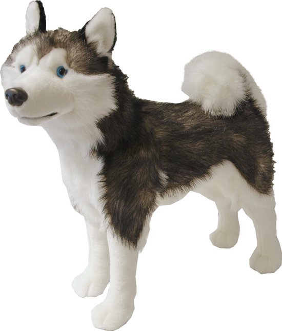 Boony Natural Decoration pluche husky 53 cm staandGebr. de Boon van Boony