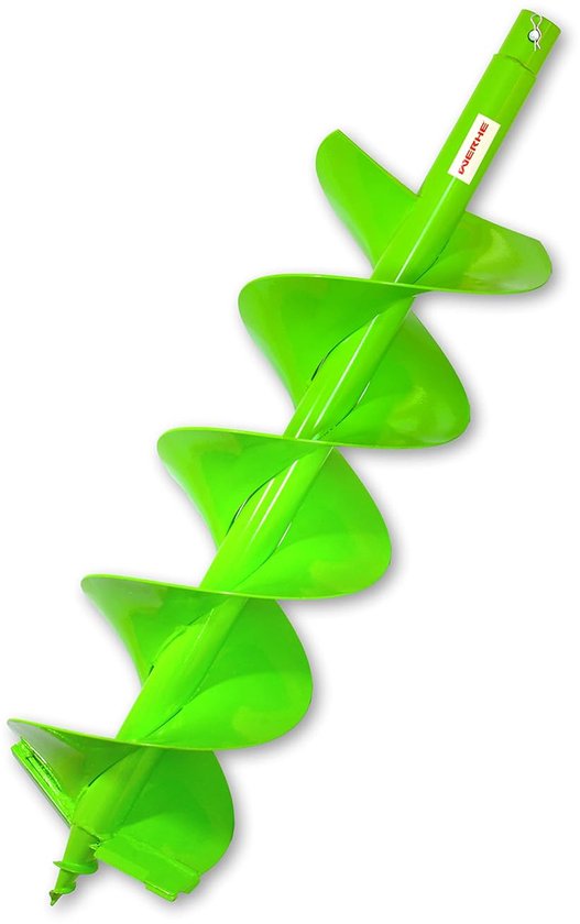 Boor Grondboor - Spiraalboor Grondverzet - Gaten Boren Tuin - Dubbele Spiraal Robuust - 250mm Diameter 800mm van Merkloos	