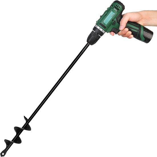 Boor voor accuschroevendraaier, 6 x 37 cm/8 x 30 cm/4 x 22 cm, tuinboor, plantenhulp voor bloembollen, boor voor zeskantaandrijving, 3/8 inch (4 x 42 cm)