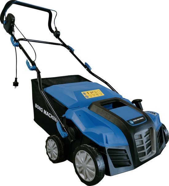 Borg Verticuteermachine en Beluchter - 2 in 1 - 2000 watt - Maaibreedte 400 mm - 55 liter opvangzak van Merkloos	