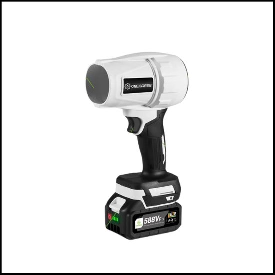 Borstelloze Elektrische Turbo Blower - Draadloos Draagbaar - Oplaadbare Stof- en Bladblazer - Hoog Vermogen en Sterke Blaaskracht van Merkloos	