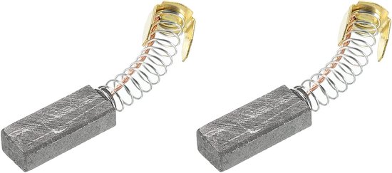 Borstels 20x8x5mm voor Elektrische Motoren - Gereedschap - Hoekslijper - Tafelzaag - Reserveonderdeel - Reparatie - 2 Pack - Carbon - Hoogwaardige Kwaliteit van Merkloos	