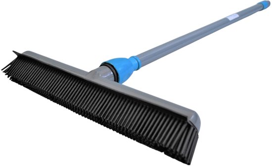 Borstelshop - Rubberen bezem - ideaal voor haren opvegen - antistatisch van Borstelshop