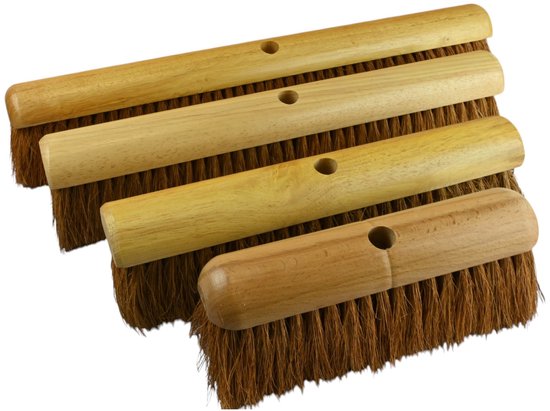 Borstelshop - Zaalveger - Kokos - 30cm - binnen en buiten van Merkloos	