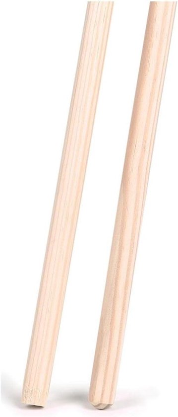 Borstelsteel Hout - Steel Borstel - Schoonmaken Buiten - Stevig Bevestigd - 120 cm - Natuurlijk