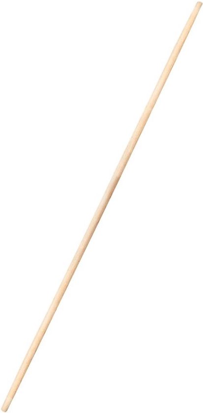 Borsten steel beukenhouten - Beukenhouten borstel steel - Reken steel - 24 mm diameter - 120 cm lengte - Tuin borstel steel van Kinzo Garden