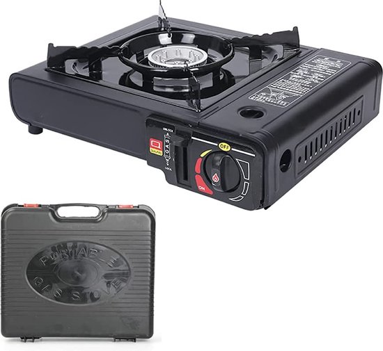 Borvat® | Draagbare Gasfornuis | Camping Kookstel | Gas Stove | Gasfornuis | Kooktoestel | Outdoor | Op Reis van Borvat