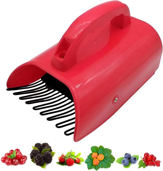 Bosbessenplukker - Fruitplukker Hark - Bessen Oogsten - Ergonomische Grip - 8.5W cm - Blauw
