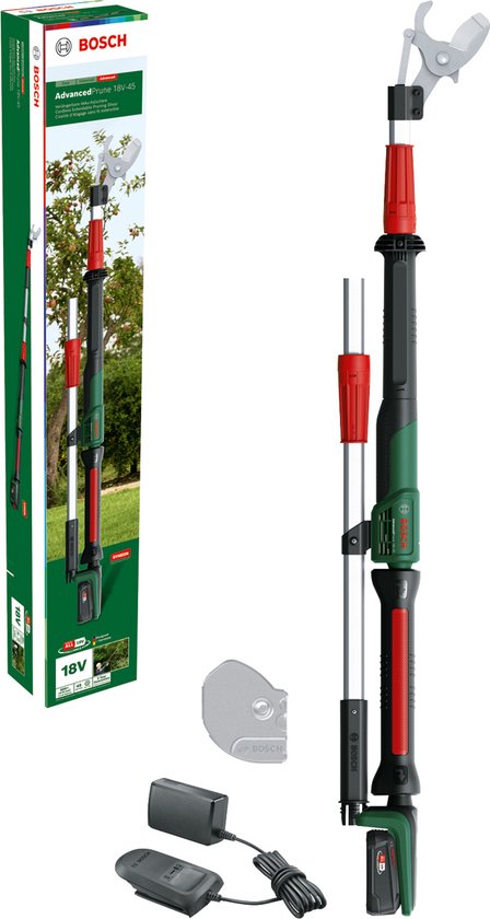 Bosch AdvancedPrune 18V-45 - Accu takkenschaar - Inclusief verlengstuk - 18 V Accu 2.0 Ah - AL 18V-20 lader van Bosch
