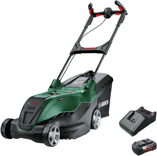 Bosch AdvancedRotak 36V-44-750 - Accu grasmaaier - Inclusief 1x 36 V Li-Ion accu (6,0 Ah) - AL 36V-20 lader en opvouwbare opvangbak van Bosch