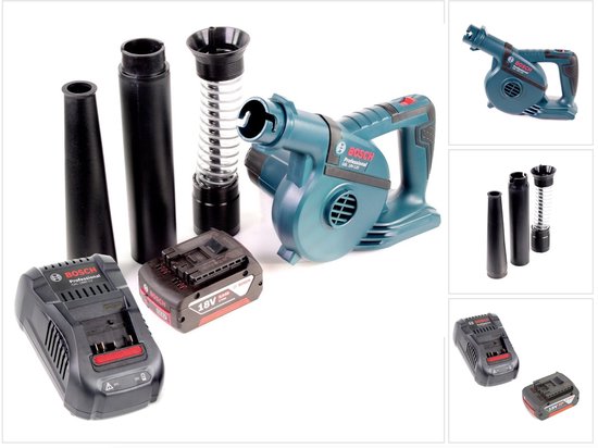 Bosch GBL 18 V-120 accu bladblazer met 1x Bosch GBA 18V 5.0 Ah accu + GAL 1880 CV lader van Merkloos	