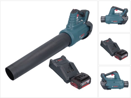 Bosch GBL 18V-750 Professionele accubladblazer 18 V BITURBO Brushless + 1x accu 4.0 Ah + lader van Bosch